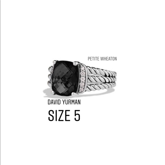 🤩 Authentic David yurman onyx petite Wheaton ring - Picture 2 of 6